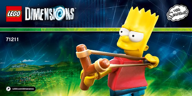 Notice / Instructions de Montage - LEGO - DIMENSIONS - 71211 - Pack Héros Bart: Page 1