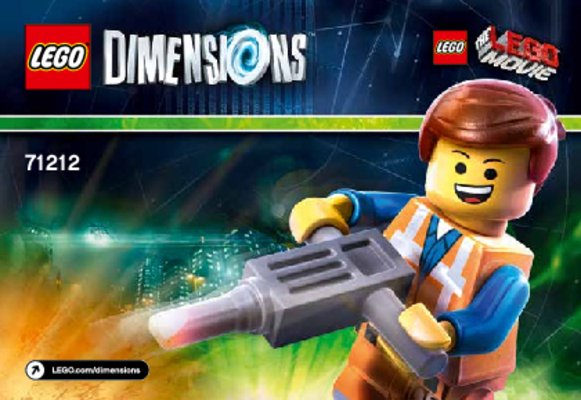 Notice / Instructions de Montage - LEGO - DIMENSIONS - 71212 - Pack Héros Emmet: Page 1