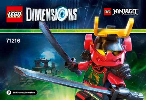 Notice / Instructions de Montage - LEGO - DIMENSIONS - 71216 - Pack Héros Nya: Page 1