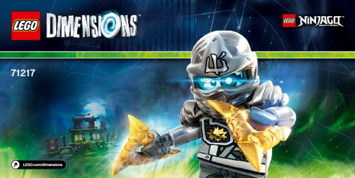 Notice / Instructions de Montage - LEGO - DIMENSIONS - 71217 - Pack Héros Zane: Page 1