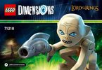 Notice / Instructions de Montage - LEGO - DIMENSIONS - 71218 - Gollum™: Page 1