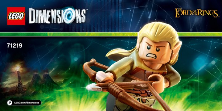 Notice / Instructions de Montage - LEGO - DIMENSIONS - 71219 - Pack Héros Legolas™: Page 1