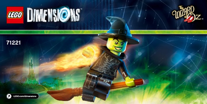 Notice / Instructions de Montage - LEGO - DIMENSIONS - 71221 - Pack Héros Wicked Witch™: Page 1