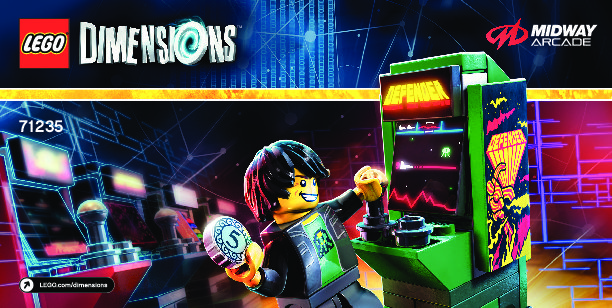 Notice / Instructions de Montage - LEGO - DIMENSIONS - 71235 - Pack Aventure Midway Arcade™: Page 1