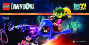 Notice / Instructions de Montage - LEGO - DIMENSIONS - 71255 - Pack Équipe Teen Titans Go!™: Page 1