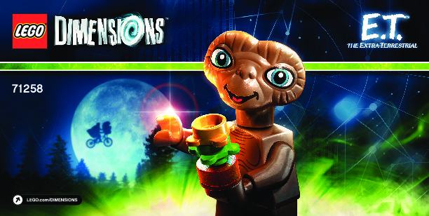 Notice / Instructions de Montage - LEGO - DIMENSIONS - 71258 - Pack Héros E.T. the Extra-terrestrial™: Page 1