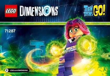 Notice / Instructions de Montage - LEGO - DIMENSIONS - 71287 - Pack Héros Teen Titans Go!™: Page 1