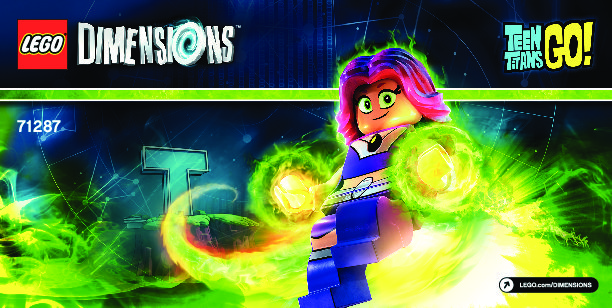 Notice / Instructions de Montage - LEGO - DIMENSIONS - 71287 - Pack Héros Teen Titans Go!™: Page 1