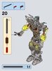 Notice / Instructions de Montage - LEGO - BIONICLE - 71306 - Pohatu - Unificateur de la Pierre: Page 20