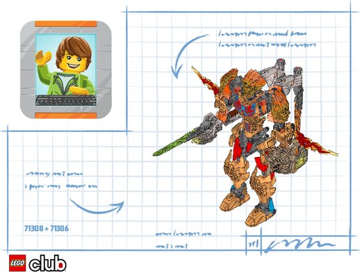 Notice / Instructions de Montage - LEGO - BIONICLE - 71306 - Pohatu - Unificateur de la Pierre: Page 1