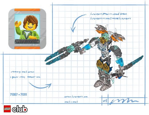 Notice / Instructions de Montage - LEGO - BIONICLE - 71307 - Gali - Unificateur de l'Eau: Page 1