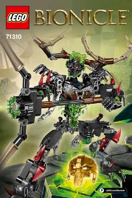 Notice / Instructions de Montage - LEGO - BIONICLE - 71310 - Umarak - Le Chasseur: Page 1