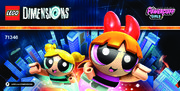 Notice / Instructions de Montage - LEGO - DIMENSIONS - 71346 - Pack Équipe The Powerpuff Girls™: Page 1