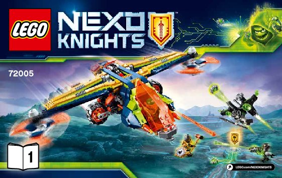 Notice / Instructions de Montage - LEGO - NEXO KNIGHTS - 72005 - L'avion-arbalète d'Aaron: Page 1