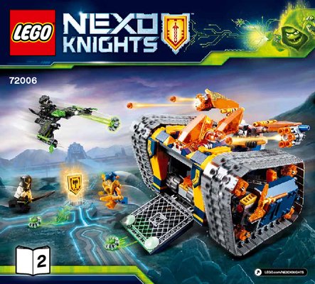 Notice / Instructions de Montage - LEGO - NEXO KNIGHTS - 72006 - L'arsenal sur chenilles d'Axl: Page 1