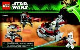 Notice / Instructions de Montage - LEGO - Star Wars - 75000 - Clone Troopers™ vs. Droïdekas™: Page 1