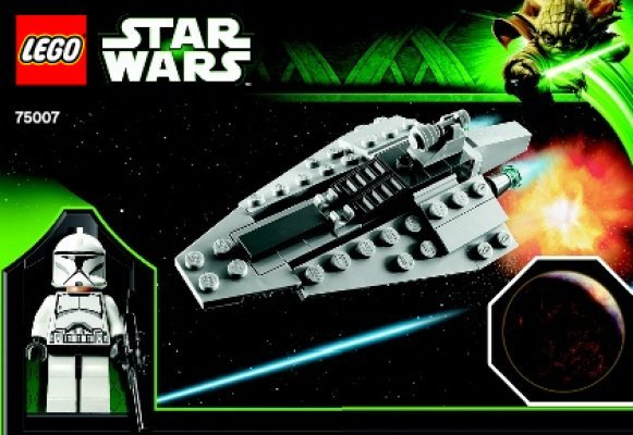 Notice / Instructions de Montage - LEGO - 75007 - Republic Assault Ship™ & Coruscant™: Page 1