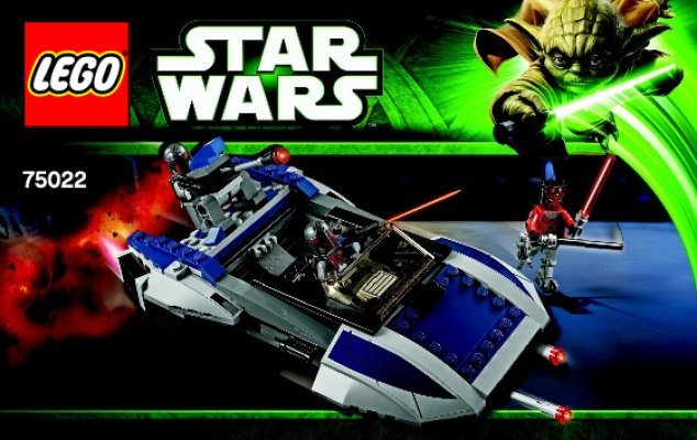 Notice / Instructions de Montage - LEGO - Star Wars - 75022 - Speeder Mandalorian™: Page 1