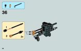 Notice / Instructions de Montage - LEGO - Star Wars - 75040 - General Grievous' Wheel Bike™: Page 36