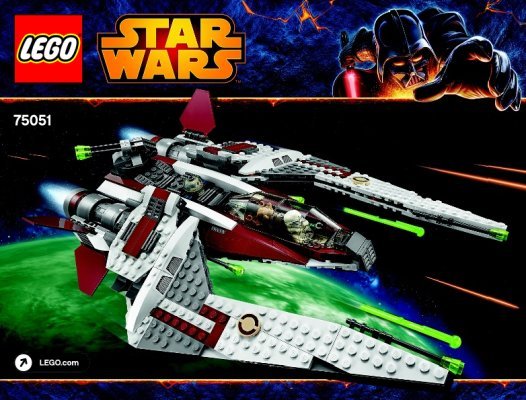 Notice / Instructions de Montage - LEGO - Star Wars - 75051 - Jedi™ Scout Fighter: Page 1