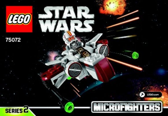 Notice / Instructions de Montage - LEGO - Star Wars - 75072 - ARC-170 Starfighter™: Page 1