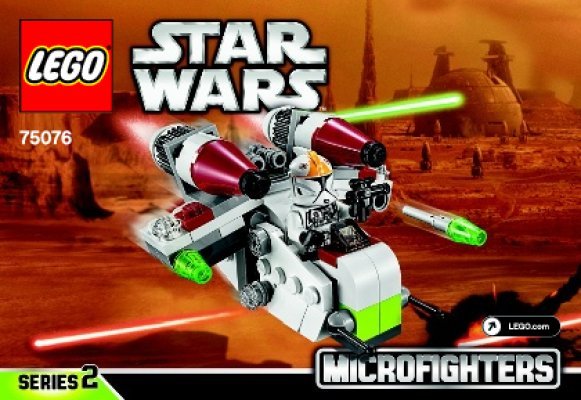 Notice / Instructions de Montage - LEGO - Star Wars - 75076 - Republic Gunship™: Page 1