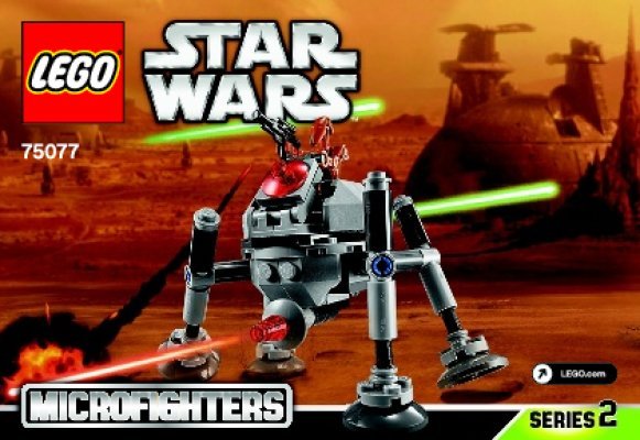 Notice / Instructions de Montage - LEGO - Star Wars - 75077 - Homing Spider Droid™: Page 1