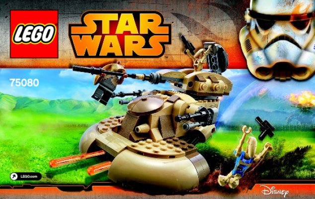 Notice / Instructions de Montage - LEGO - Star Wars - 75080 - AAT™: Page 1