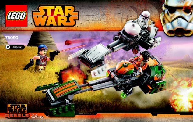 Notice / Instructions de Montage - LEGO - Star Wars - 75090 - Ezra’s Speeder Bike™: Page 1