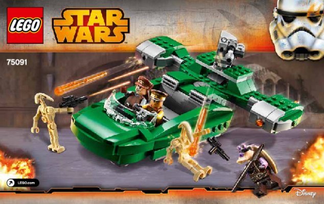 Notice / Instructions de Montage - LEGO - Star Wars - 75091 - Flash Speeder™: Page 1