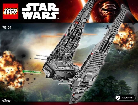 Notice / Instructions de Montage - LEGO - Star Wars - 75104 - Kylo Ren’s Command Shuttle™: Page 1