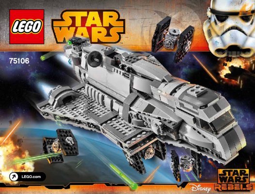 Notice / Instructions de Montage - LEGO - Star Wars - 75106 - Imperial Assault Carrier™: Page 1