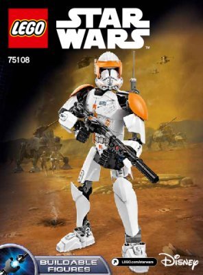 Notice / Instructions de Montage - LEGO - Star Wars - 75108 - Commandant Clone Cody™: Page 1