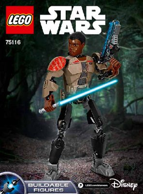 Notice / Instructions de Montage - LEGO - Star Wars - 75116 - Finn: Page 1