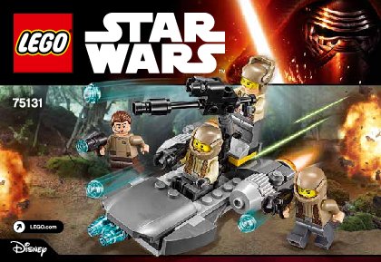 Notice / Instructions de Montage - LEGO - Star Wars - 75131 - Pack de combat de la Résistance: Page 1