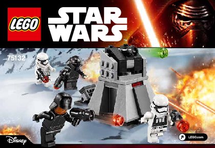 Notice / Instructions de Montage - LEGO - Star Wars - 75132 - Pack de combat du Premier Ordre: Page 1