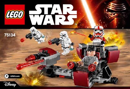 Notice / Instructions de Montage - LEGO - Star Wars - 75134 - Pack de combat de l'Empire Galactique™: Page 1