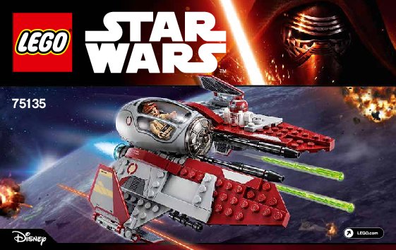 Notice / Instructions de Montage - LEGO - Star Wars - 75135 - Obi-Wan’s Jedi Interceptor™: Page 1