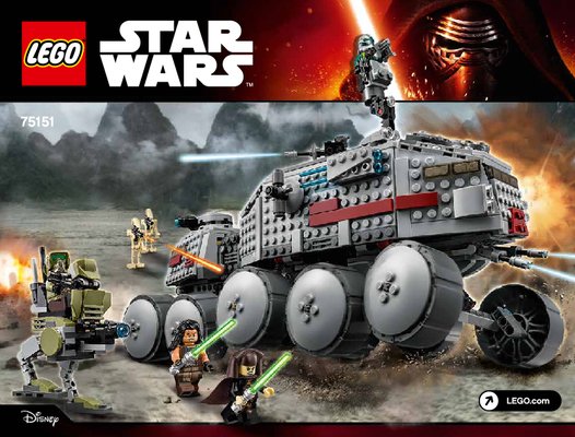 Notice / Instructions de Montage - LEGO - Star Wars - 75151 - Clone Turbo Tank™: Page 1