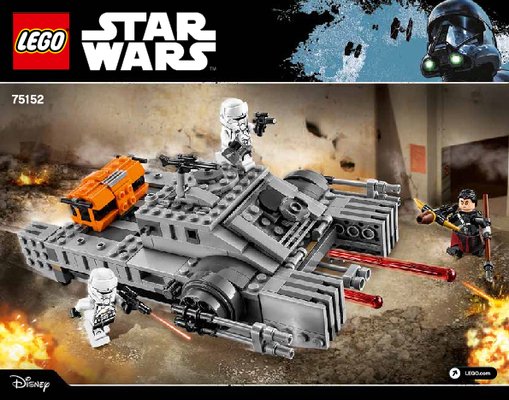 Notice / Instructions de Montage - LEGO - Star Wars - 75152 - Imperial Assault Hovertank™: Page 1