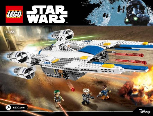 Notice / Instructions de Montage - LEGO - Star Wars - 75155 - Rebel U-Wing Fighter™: Page 1