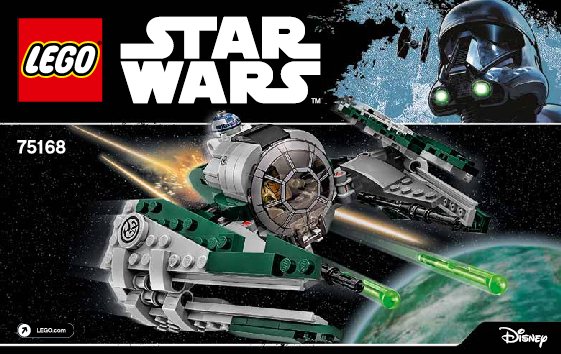 Notice / Instructions de Montage - LEGO - Star Wars - 75168 - Yoda's Jedi Starfighter™: Page 1