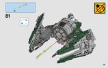 Notice / Instructions de Montage - LEGO - Star Wars - 75168 - Yoda's Jedi Starfighter™: Page 61