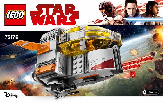 Notice / Instructions de Montage - LEGO - Star Wars - 75176 - Resistance Transport Pod™: Page 1