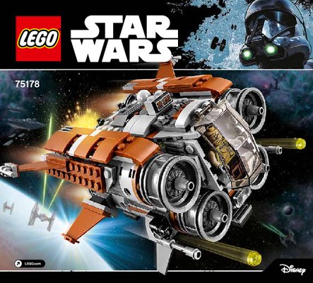 Notice / Instructions de Montage - LEGO - Star Wars - 75178 - Le Quadjumper™ de Jakku: Page 1