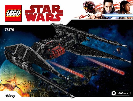 Notice / Instructions de Montage - LEGO - Star Wars - 75179 - Kylo Ren's TIE Fighter™: Page 1