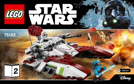 Notice / Instructions de Montage - LEGO - Star Wars - 75182 - Republic Fighter Tank™: Page 1