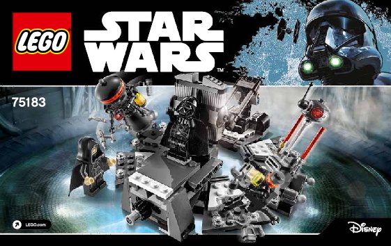 Notice / Instructions de Montage - LEGO - Star Wars - 75183 - La transformation de Dark Vador™: Page 1