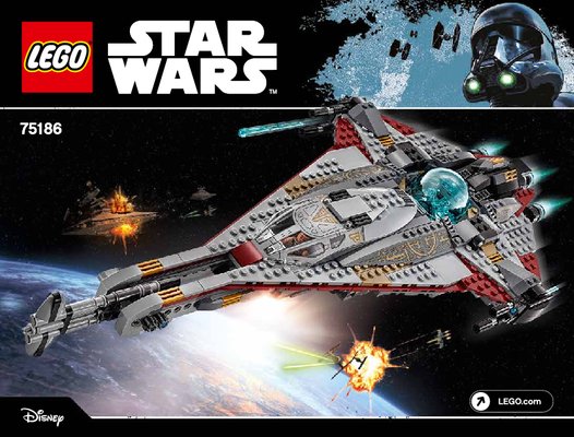 Notice / Instructions de Montage - LEGO - Star Wars - 75186 - The Arrowhead: Page 1