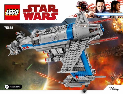 Notice / Instructions de Montage - LEGO - Star Wars - 75188 - Resistance Bomber: Page 1